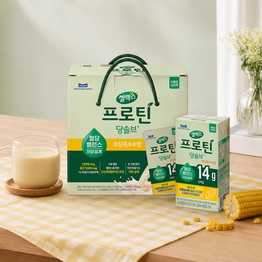 셀렉스 프로틴 당솔브 음료 초당옥수수맛